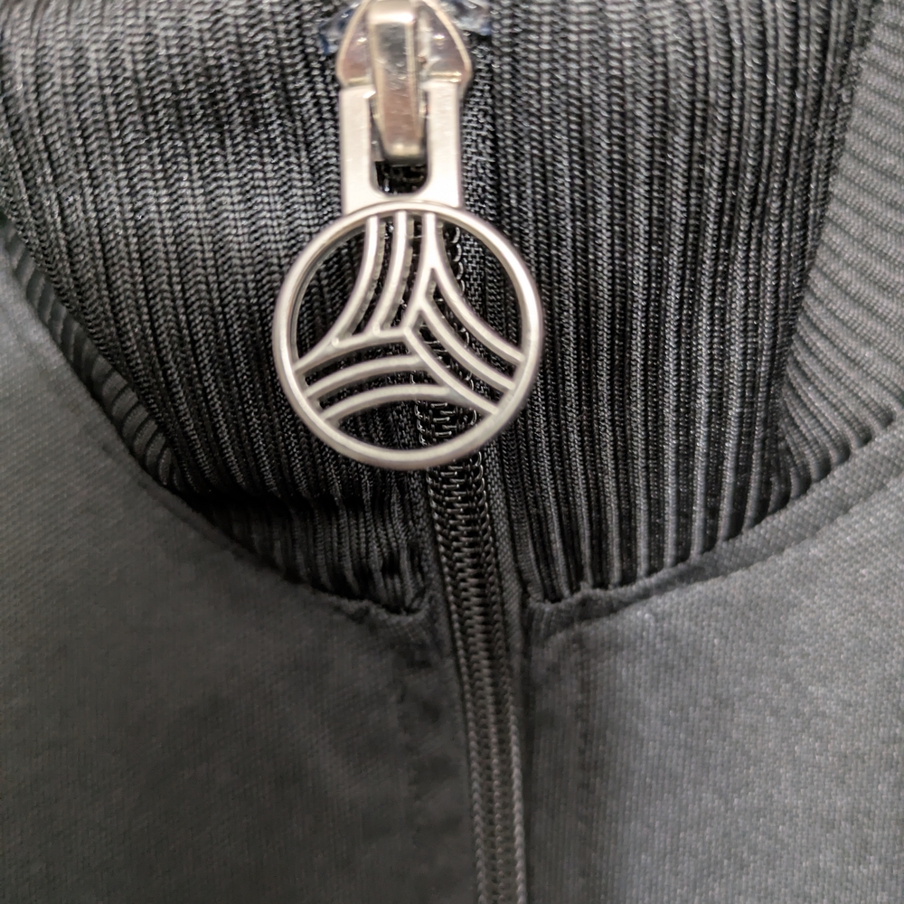 Adidas Men's Black Full-Zip Track Jacket - Picture 4 of 10